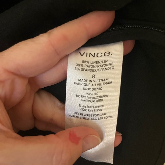 Vince square neck linen halter style top 8 - Picture 6 of 6